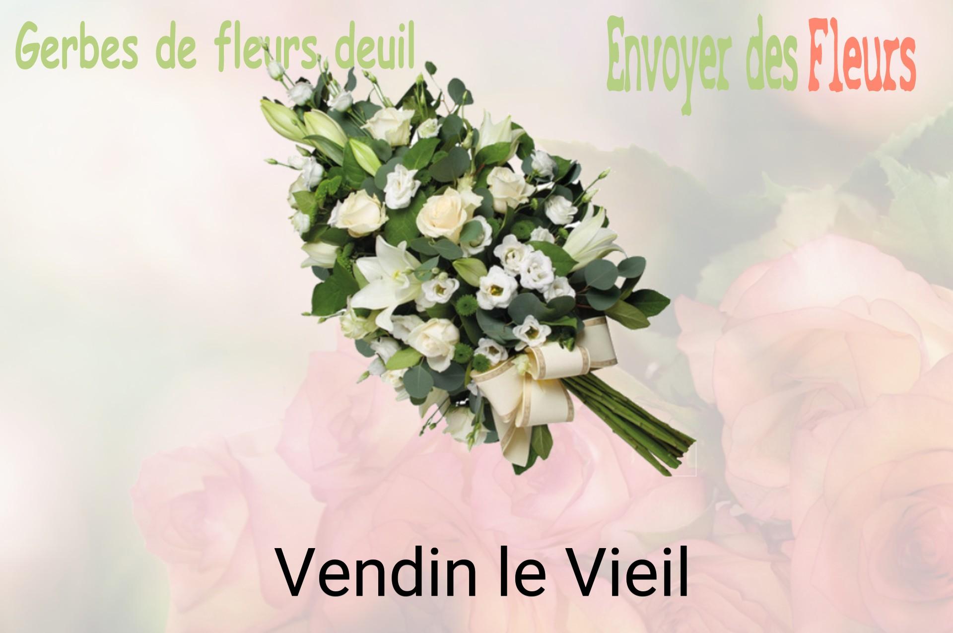 Gerbe de fleurs de deuil livrée à Vendin-le-Vieil
